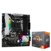 AMD Ryzen 锐龙 R5-3600 盒装CPU处理器 + ASRock 华擎 B450M Steel Legend 钢铁传奇 主板