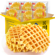 比比赞  华夫饼面包  整箱300g