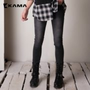 修身显瘦！KAMA卡玛  女士休闲长裤