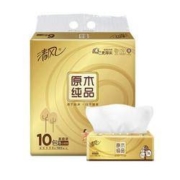 聚划算百亿补贴： Breeze 清风 原木纯品金装系列 抽纸 3层*100抽*8包（188*136mm）