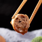 柔韧鲜嫩！德先生 正宗手打潮汕牛肉丸牛筋丸250g*2袋