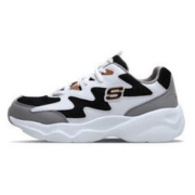 SKECHERS 斯凯奇 D'Lites Airy 女士休闲运动鞋 88888105/BKGD 黑色/金色 38
