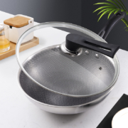 LOCK&LOCK 乐扣乐扣 304不锈钢蜂窝炒锅 30cm