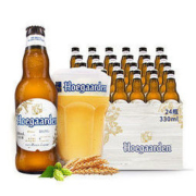 福佳（Hoegaarden）白啤酒小麦精酿啤酒330ml*24瓶整箱装 *2件