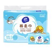 88VIP！Vinda 维达 B. Duck baby联名款棉柔巾 100抽 6包