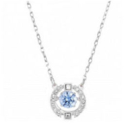 SWAROVSKI/施华洛世奇 跳动的心项链 银链蓝钻款 5279425