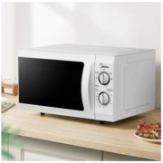 美的（Midea）微波炉 21升家用 360°转盘加热 旋钮操控 精准控温 五档火力 易清洁内胆 M1-211A