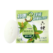 六神 香皂 绿茶+甘草 125g*3块