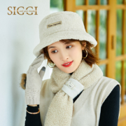 Siggi  帽子 仿羊羔绒 双面渔夫帽