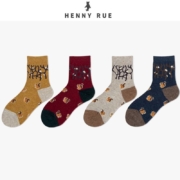 HENNY RUE 小熊 圣诞羊毛袜 4双装