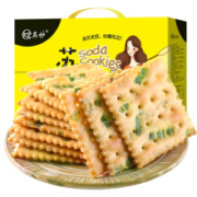 4日0点：其妙  香葱苏打饼干  无蔗糖  箱装500g