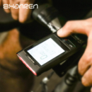 SHANREN 山人 GPS智能码表码灯 踏频支持蓝牙心率带德规前灯 黑色码表+前飘支架+踏频器+速度器+心率带