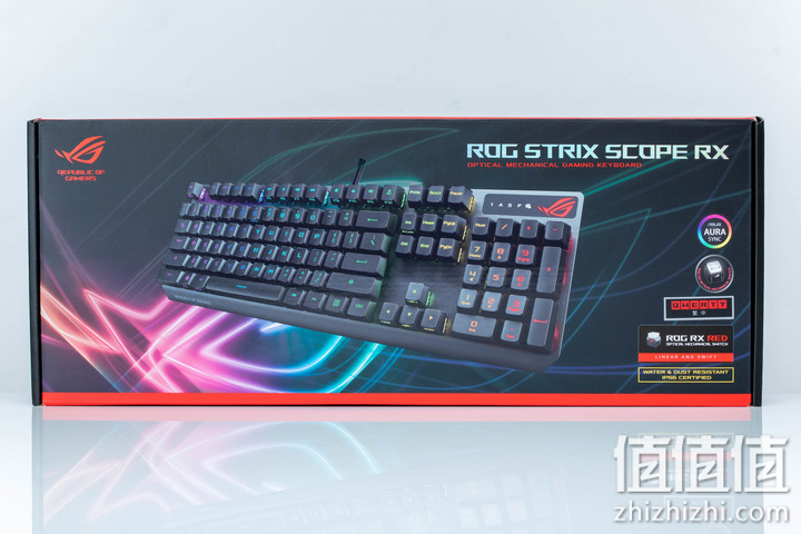 ROG STRIX SCOPE RX游戏机械键盘包装盒