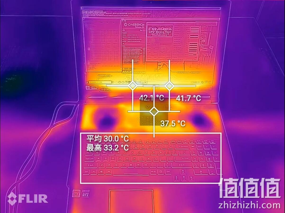 Acer 宏碁 掠夺者战斧700 游戏本运行温度