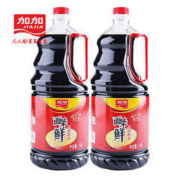JIAJIA 加加 面条鲜生抽酿造酱油 1.9L×2瓶（送面条鲜120ml）