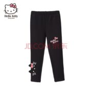亲肤保暖！HelloKitty 凯蒂猫 女童加绒打底裤 39元包邮（需用券）