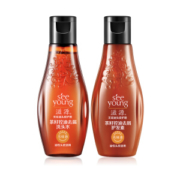滋源 茶籽控油去屑套装（洗60ml+护60ml） *4件