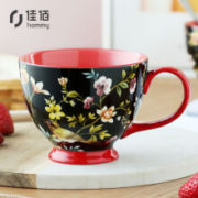 佳佰 绽放系列  美式马克杯 陶瓷杯400ml*2