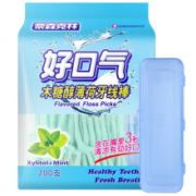 16点开始： Naisen Caring 奈森克林 木糖醇薄荷牙线棒 200支