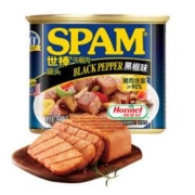 SPAM 世棒 黑胡椒味 午餐肉罐头 340g *7件