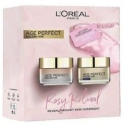 L'OREAL PARIS 巴黎欧莱雅 金致臻颜 玫瑰锁龄套装（日霜50ml+晚霜50ml+眼罩）