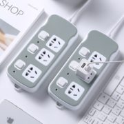 独立开关！柱牛 三位分控插排 1.5m 9.9元
