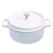 STAUB 圆形炖锅 4夸脱 白色