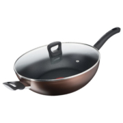 带玻璃盖，Tefal 特福 Day By Day餐食系列 G14398 红点不沾深型炒锅32cm