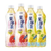 88VIP： SUNTORY 三得利 果瀑茶 百香果+卡曼橘 500ml*4瓶