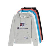 未含税！Champion 冠军 100周年特别纪念款 加绒 女士休闲连帽卫衣