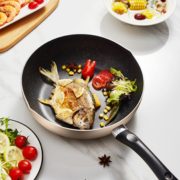 1日0点！ Midea 美的 麦饭石色不粘锅 28cm 34.5元包邮（前100名）