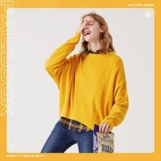 Semir 森马 19D079070403 女士圆领套头毛衣