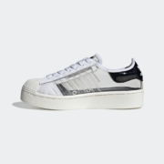10日0点、双12预告：adidas 阿迪达斯 三叶草 SUPER STAR BOLD W 女 Black Pink 同款经典运动鞋