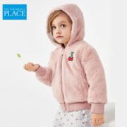 北美童装TOP品牌！ The Children's Place 2020冬季新款女童加绒加厚水貂绒棉服外套 2色109元包邮（需领券）
