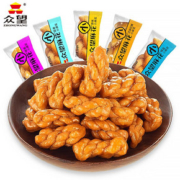 【第二件10.9】500g众望小麻花零食