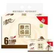 Breeze 清风 原木纯品 抽纸 2层*150抽*6包 （206mm*136mm） *5件