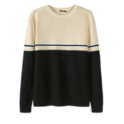 Semir 森马 19-019071417 男士撞色拼接毛衣