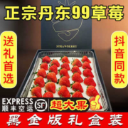 百亿补贴： 玖玖农场 丹东红颜99草莓 28枚 单颗35-40g