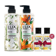 LUX 力士 植萃沐浴露套装（小苍兰550g+天堂鸟550g+忍冬花50g*2）