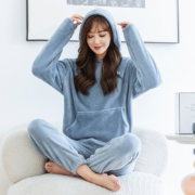 陌婷 仙女暖暖裤 加绒加厚 家居服套装