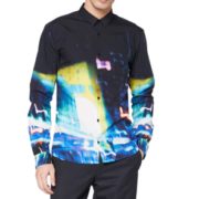 XXL码！HUGO Hugo Boss 雨果·博斯 Ero3-W 男士渐变印花修身衬衫50427457 到手约￥531.69