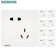 双12预售： SIEMENS 西门子 致典 10A斜五孔插座 10只装