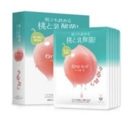 one leaf 一叶子 乳酸菌水润蜜桃面膜 5片