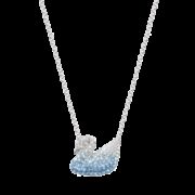 10日0点、经典款！ SWAROVSKI 施华洛世奇 5512094 女款蓝色渐变天鹅项链 小号