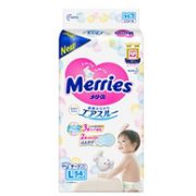 Merries 妙而舒 婴儿纸尿裤 L54片x4件