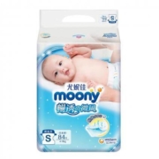 尤妮佳 Moony 腰贴型婴儿纸尿裤尿不湿 S号84片*2件