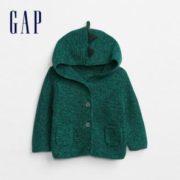 10日0点！ Gap 婴儿恐龙造型连帽纯棉针织衫