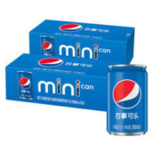百事可乐 Pepsi 可乐型汽水 碳酸饮料整箱 迷你罐200mlx20听（新老包装随机发货）百事出品 *3件