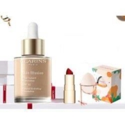双12预售：CLARINS 娇韵诗 缎光水漾精华粉底液30ml（赠丰盈唇膏1.5g+彩妆蛋）