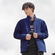 聚划算百亿补贴：班尼路 88032510 男士摇粒绒开衫夹克